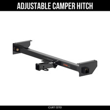 Curt Camper Adjustable Trailer Hitch For Rv Towing With 2 In Drop Receiver 13701