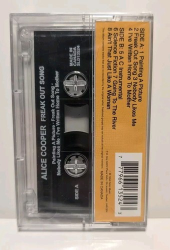 Alice Cooper - Freak Out Song - Cassette Tape (New) - Picture 2 of 4