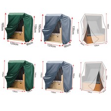 WOLTU Schutzhaube Gartenmöbel Schutzhülle  PE Abdeckung UV-Beständig Wasserdicht