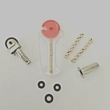 Scripto VU Lighter Repair Part Kit SILVER TONE Flint Wheel Assembly Slotted Pin