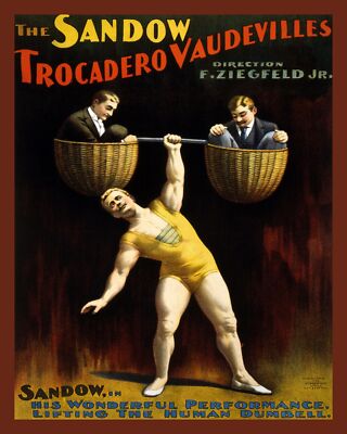 8422.Decoration Poster.Home Room wall art design.Eugen Sandow Strong Man.Decor