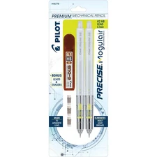 Pilot 16779 Precise 0.5 Mogulair Mechanical Pencil Pack of 2 with Leads & Eraser