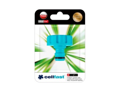CELLFAST Anschluss Wasserhahn Innengewinde 1G Garten Terrasse Wasserhahn 33,3mm
