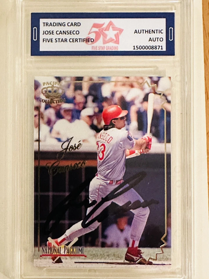 Tarjeta Pacific Collection National Packtime 1995 9 de 18 JOSE CANSECO Foto 3 de 4