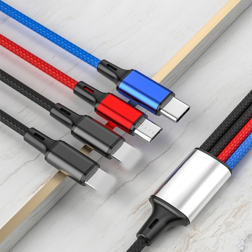 4 in 1 Multi USB Charging Cable Fast Charger Cord For iPhone/Type C/Micro USB - Picture 11 of 13