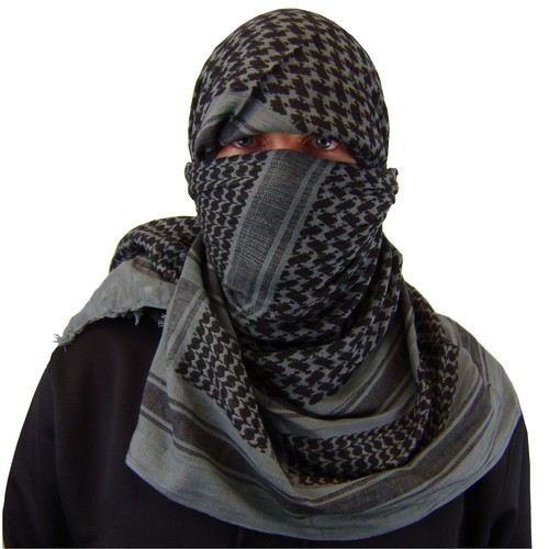 Bufanda Militar Ejército Shemagh Táctica Desierto Keffiyeh 100 % Algodón Bufandas Romanas - Imagen 7 de 20