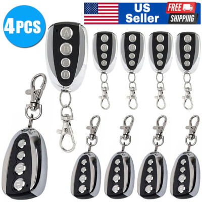 4PC Remote Control Backup Key Sliding Gate Openers Automatic Operator 433.92MHz