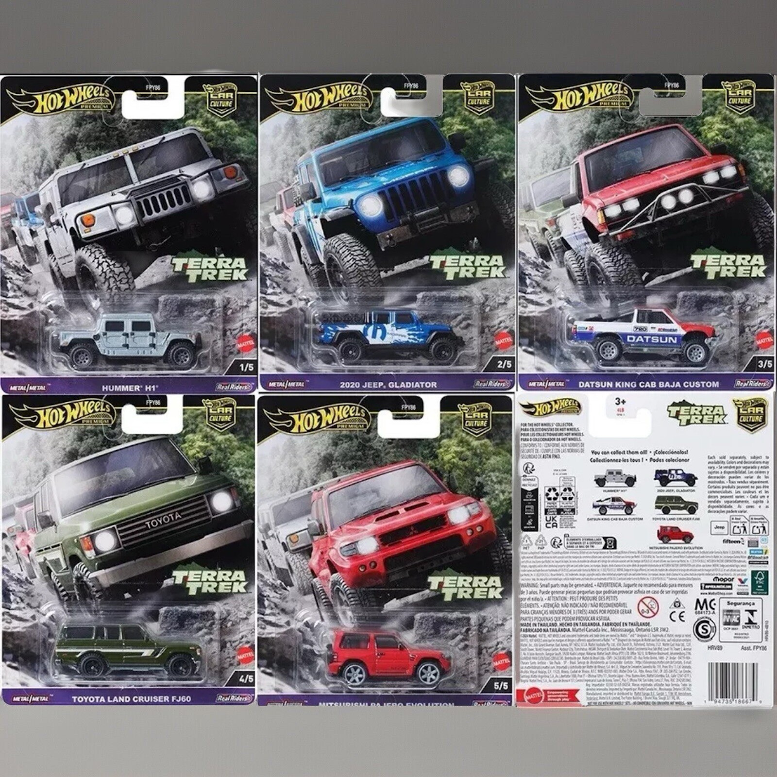 Hot Wheels Car Culture 2023 Off Road Complete Set of 5 Diecast Vehicles 🔥
