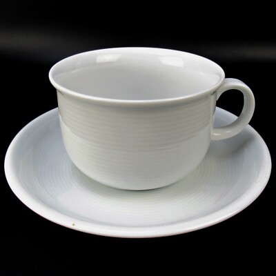 Thomas Porzellan Frühstückstasse + Untertasse Serie Trend weiss Breakfast Cup