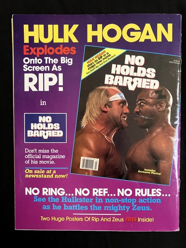 WWF (WWE) Wrestling Spotlight #4 Ultimate Warrior 1989 w/ Poster and Catalog - Imagen 4 de 6