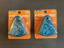 2 - Fiskars Designer Flip Wedge Sharpener For Pencils  Crayons NO MESS NEW