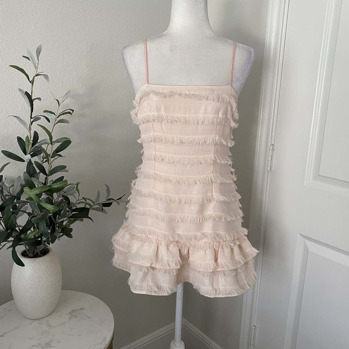strapless open back dress Emilia