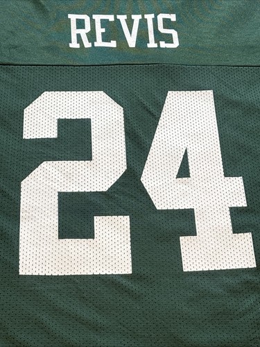 Mens XXL Reebok NFL New York Jets 24 Darrelle Revis Football Jersey Green 2XL NY - Picture 10 of 15
