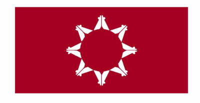 Oglala Sioux Tribe of the Pine Ridge Reservation Flag Sticker Decal