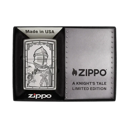 Zippo A Knight’s Tale Knight Antique Silver Emblem Lighter Collectible
