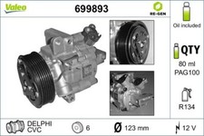 VALEO 699893 Kompressor, Klimaanlage für OPEL