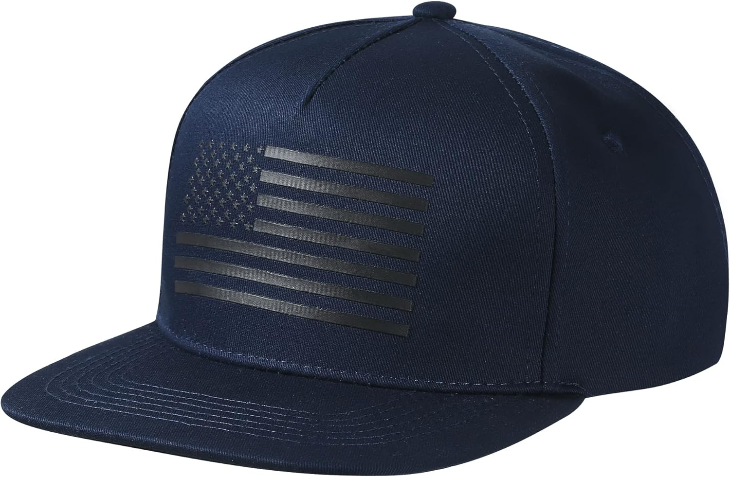 American Flag Snapback Trucker Hat for Men & Women - Adjustable Fit