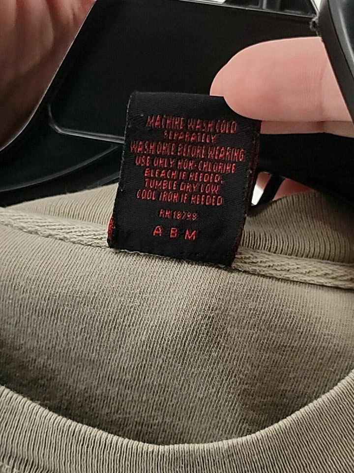 Camiseta Wolverine para hombre adulto talla L beige liso manga corta cuello redondo Foto 4 de 4