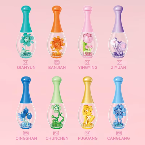 Ewige Blumen Treibflasche Bausteine mit Lichtern Kreative Blume Zufällig - Bild 5 von 7