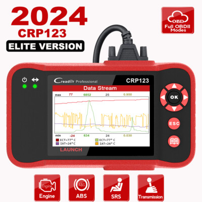 LAUNCH CRP123 Auto OBD2 Code-Scanner KFZ Motor  ABS SRS Volle OBD2 Funktionen