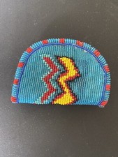 Native American Vintage Hand Crafted Beaded Zippered Purse.