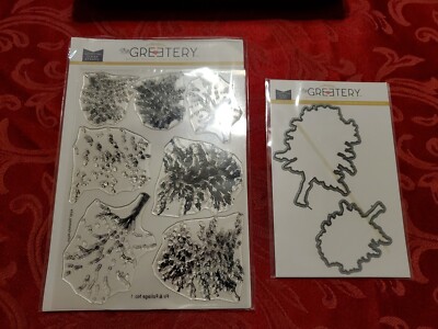 The Greetery Stamp And Die  Fir And Foliage #1