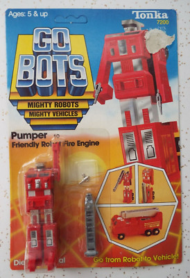 Tonka GoBots PUMPER 10 Friendly Robot Fire Engine UNPUNCHED 1983 Go Bots