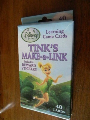 DISNEY Fairies TINKER BELL Learning Addition Game Cards TINK'S MAKE~A~LINK - NIP