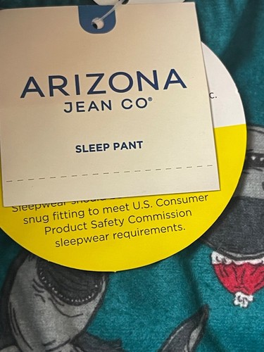 Santa Hat Shark Sleep Pants By Arizona Jean Co. Boys Husky Large 14/16 - Picture 7 of 7