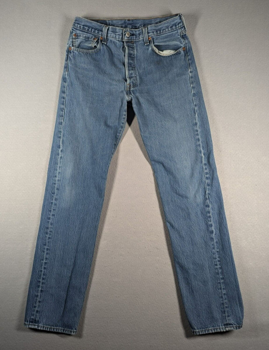 Levi's 501 W35 L31 USA製 Levi's 501 Jeans Mens W35 L38 (W31 L33) Blue Button Fly Red Tag