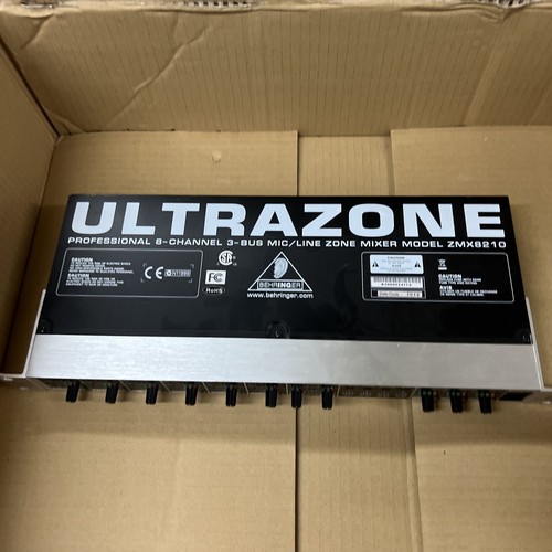 Behringer ZMX8210 UltraZone Professional 8-Channel 3-Bus Mic/Line Mixer - Picture 2 of 6