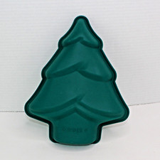 Christmas Tree Silicone Green Cake Pan 10.75 Inches Long