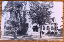 New Hampshire, NH, RPPC, Hanover, Dartmouth Library, Wilson Hall, PM 1908 PC