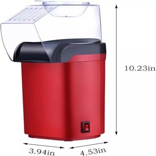 Popcornmaschine 1200 W 16 Tassen Kapazität Elektrisch Heißluft Popper Mini Tischplatte Neu. - Bild 2 von 14