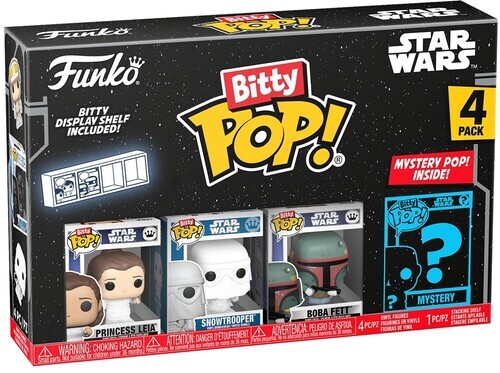 FUNKO Bitty POP!: Star Wars: The Empire Strikes Back S2 - Leia 4-Pack [Used Very - Picture 1 of 7