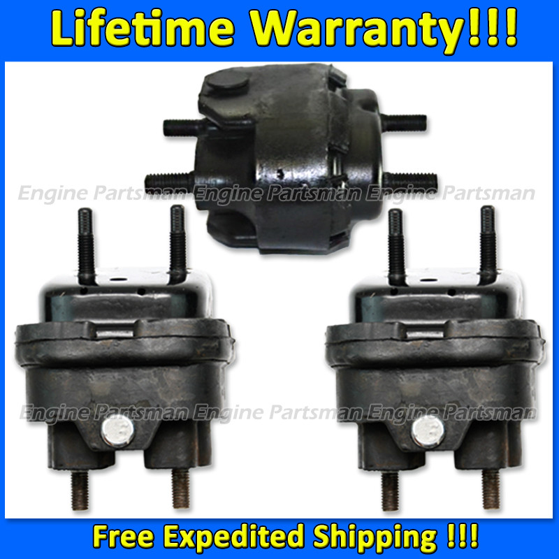 3-Piece Engine & Transmission Mount Set For 1997-2002 Cadillac Eldorado/DeVille/Seville 4.6L - K1693