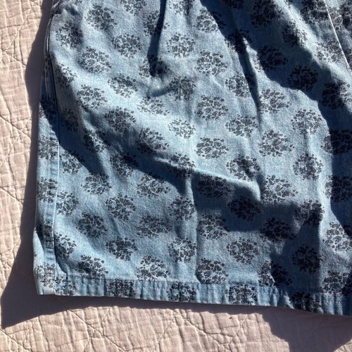 Cherokee Womens High Waisted Shorts Floral Denim 100% Cotton Vintage Size 18 - Picture 3 of 10