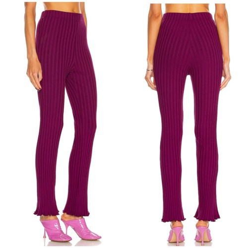 Simon Miller Cyrene rib pants size M Medium purple high rise NEW - Picture 3 of 8