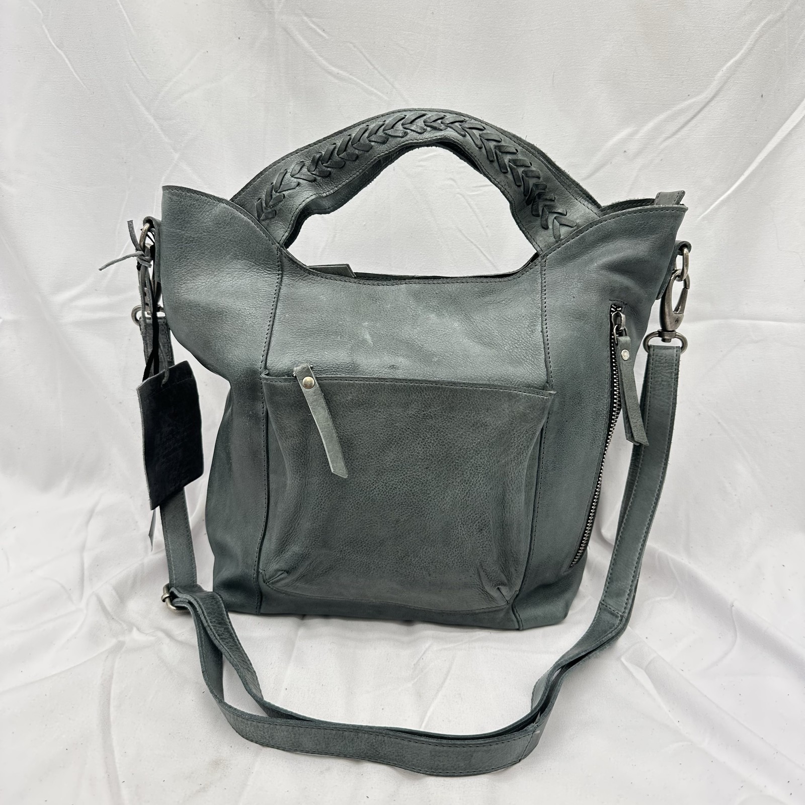 Latico Womens Mason Tote Crossbody Bag Leather Green