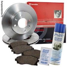 Brembo Bremsscheiben 239mm+Beläge Klötze vorne Ford Sierra Escort 3 5+Reiniger