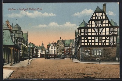 Gießen, Landgraf Philipp-Platz, Ansichtskarte 