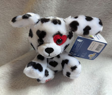 NEW Build a Bear Mini Beans Be Mine Dalmation Valentines Dog plush toy