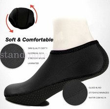 Calze da immersione unisex adulto bambini antiscivolo scarpe acqua muta spiaggia mare nuoto