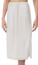Brettles Ivory Half Slips Lace Trim Cling Resistant 27  Underskirt UK 16-18