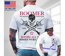 Generation X Boomer Shirt Custom Year T-Shirt, Boomer Badass Generation Shirt