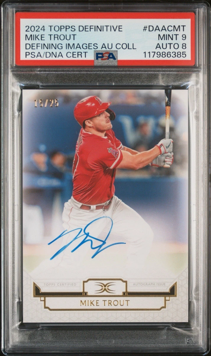 Mike Trout 9 Graded Baseball Sports Trading Cards & Accessories