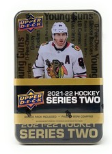Upper Deck 2021-22 Series 2 Hockey Cards Collector's Tin 5 x 7.5 x 2.5 inches 