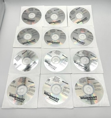 Microsoft Windows NT Workstation 4.0 1-2 Processor Edition - LOT OF 12 SEALED