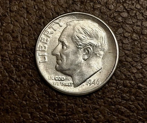 1946-D ROOSEVELT DIME Coin Very good condition (see photos) #1