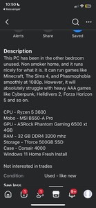 Ryzen 5 3600 PC | eBay